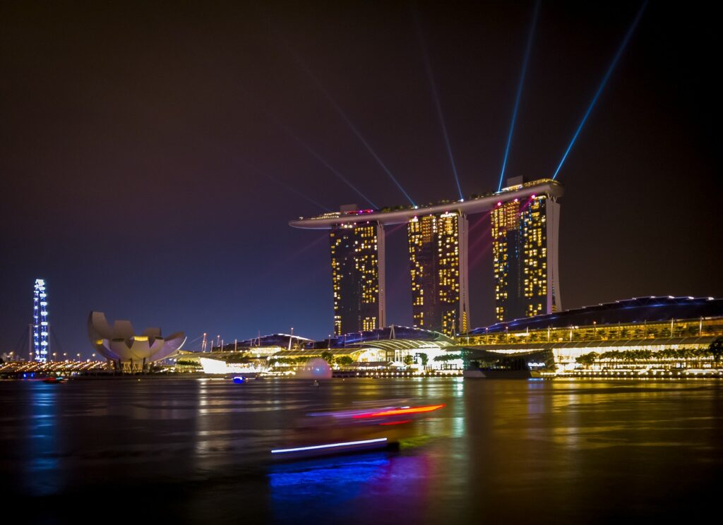 singapore, singapore river, skyline